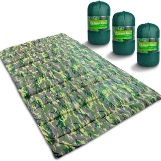 Kit 3 Colchonetes Acampamento Camping Casal Pesca Retiro Ginástica Camuflado 190x130cm - Emcompre