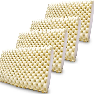 Kit 4 Travesseiros Espuma Nasa Visco Massageador 50x70cm BF Colchões