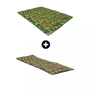 Kit com 2 Colchonetes Acampamento Camping Pesca Retiro Ginástica 1 Casal e 1 Solteiro - Emcompre