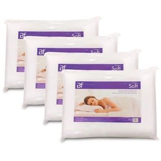 Kit 4 Travesseiros Espuma Ortopédico Firme Soft 50x70x10cm BF Colchões