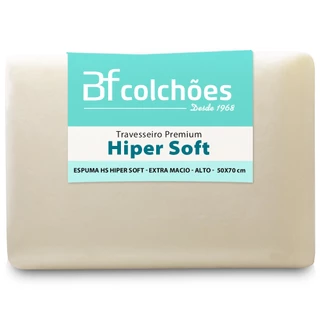 Travesseiro Ortopédico Espuma Especial HiperSoft Macio 50x70 BF Colchões