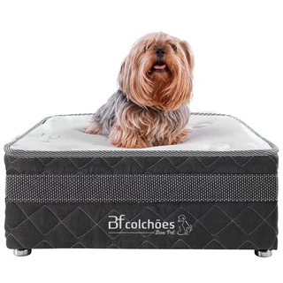 Cama Box Pet Para Cachorros E Gatos com Lençol Impermeável - Caminha Pet - BF Colchões