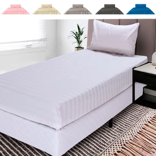 Jogo De Cama Lençol Solteiro 2 Peças 100% Algodão 300 Fios 88x188cm BF Colchões