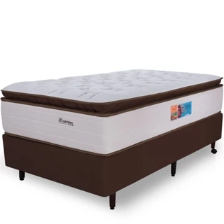 Cama Box Colchão Solteiro Sensation Premium Mola Ensacada com pillow Top Macio de Espuma BF Colchões