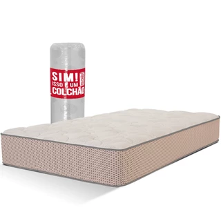 Colchão Solteiro A Vácuo Molas Ensacadas Espuma Premium HR Dupla Face 88x188x26cm - BF Colchões