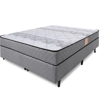 Cama Box Colchão Casal Ortopédico Firme Espuma D33 Antialérgico Certificado BF Colchões
