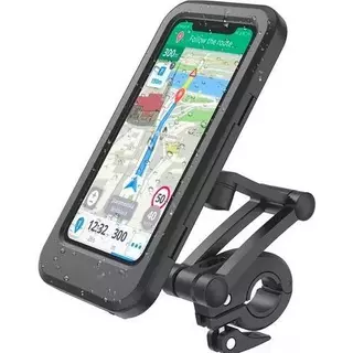 Suporte Porta Celular Moto Bike Á Prova Dágua 360° Articulado 6.5 POLEGADAS em Oferta na Shopee