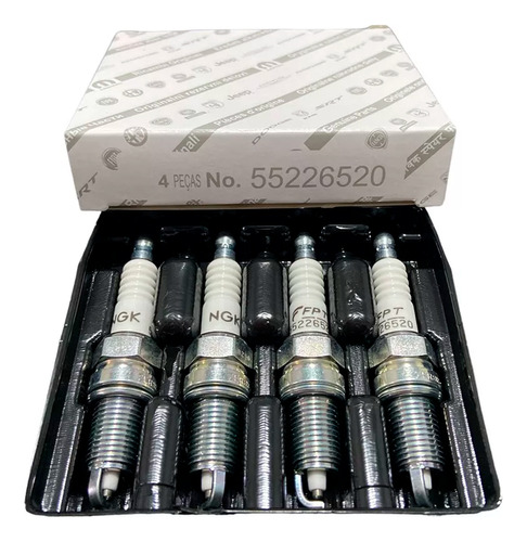 Velas Ignição Fiat Motor Fire Evo 1.4 8v Original 55226520