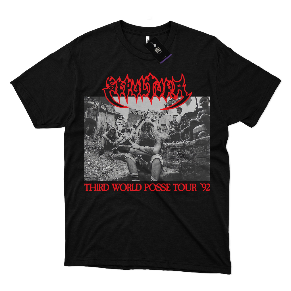 Camiseta Sepultura Third World Posse Tour 92 Red Vintage | Shopee