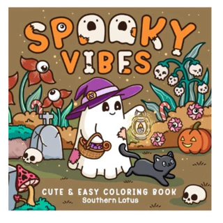 Spooky Vibes - 40 Desenhos para Colorir / LC em Oferta na Shopee