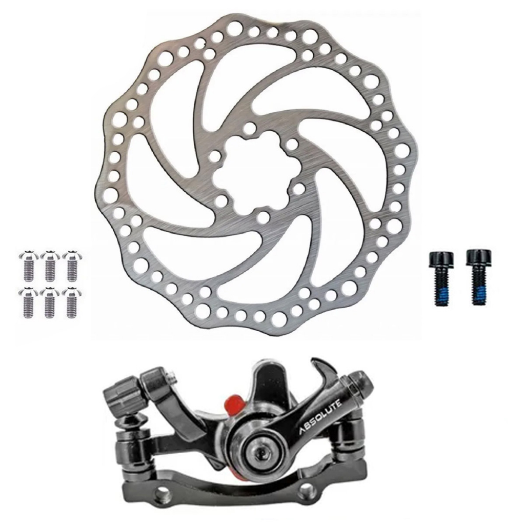 KIt Freio A Disco Para Bicicletas Com Cubo Pinça Adaptador e Cabo ...