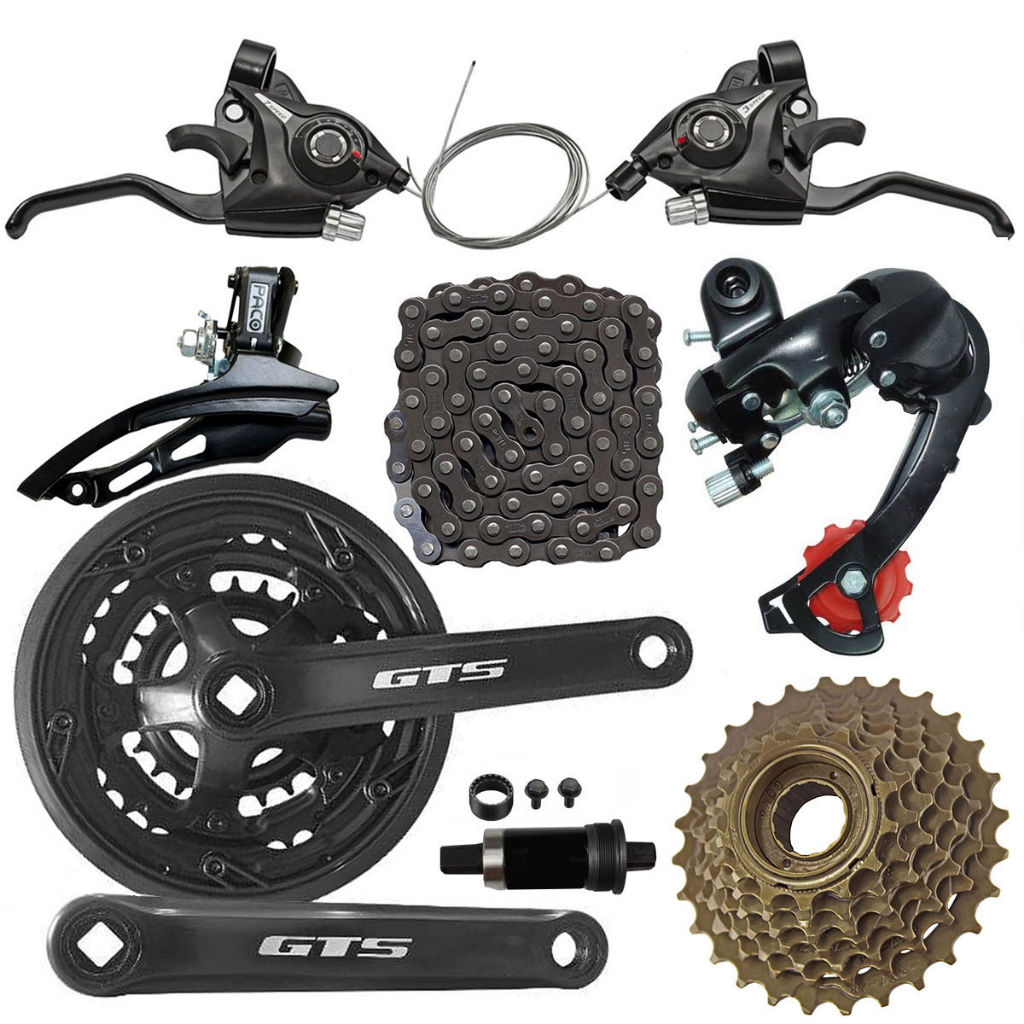 Kit Relação Bike Marchas 21v Rapdfire Pedivela Cambios Catraca Corrente ...