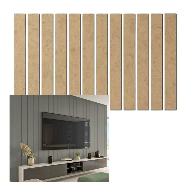 Kit Un Ripa X Madeira Mdf Cru Painel Ripado Shiplap Shopee Brasil