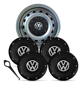Jogo 4 Calotas Tampa Roda Ferro Vw Aro 13 14 15 Amarok 4 Furos em Oferta na Shopee