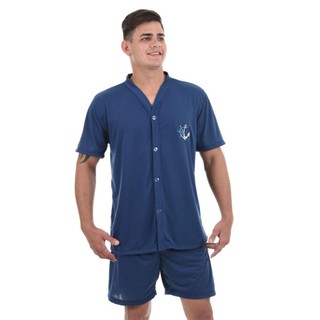 Pijama Masculino de Botão – Conforto, Estilo Clássico e Elegância para Noites Tranquilas em Oferta na Shopee