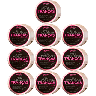 10 cera Modeladora Tranças Incolor Cabelo Box Braid Baby Hair Nagô Boxeadora Baby Hair low Poo 120gr monster barber!