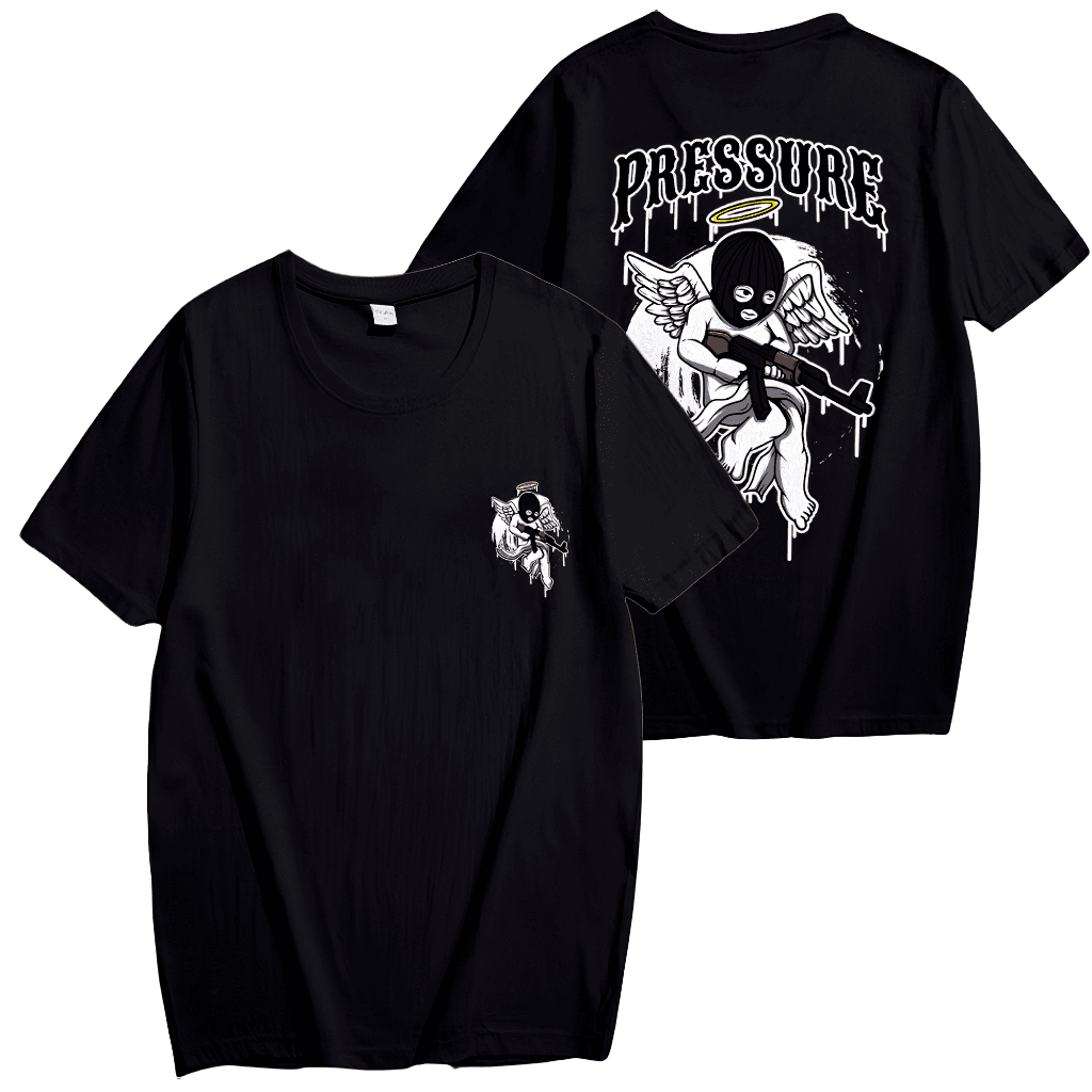 Camiseta Camisa Masculina Baby Angel Mask Gangster Ak47 Streetwear
