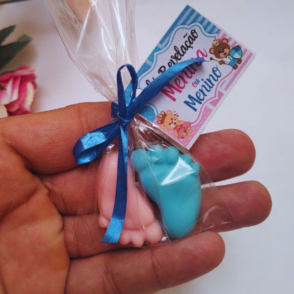 25 Kits Lembrancinha Saída de Maternidade, Chá Revelação,Chá de Fralda ...
