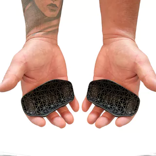 Strap Half Finger Grip Palmar Tala Musculação Unissex Borracha Confortável Exercícios Envio Imediato