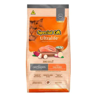 Special Cat Ultralife Salmão/arroz Gatos Castrados 10kg