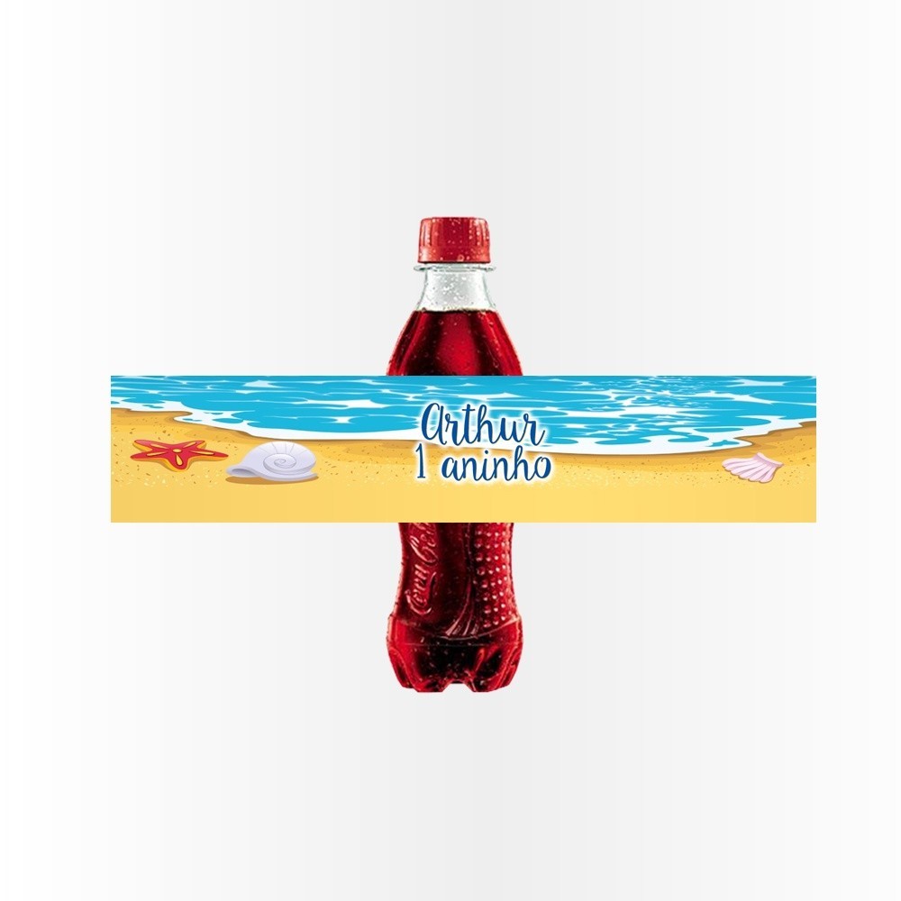 14 Rótulo Adesivo Mini Coca Cola Personalizado Festa Praia | Shopee Brasil