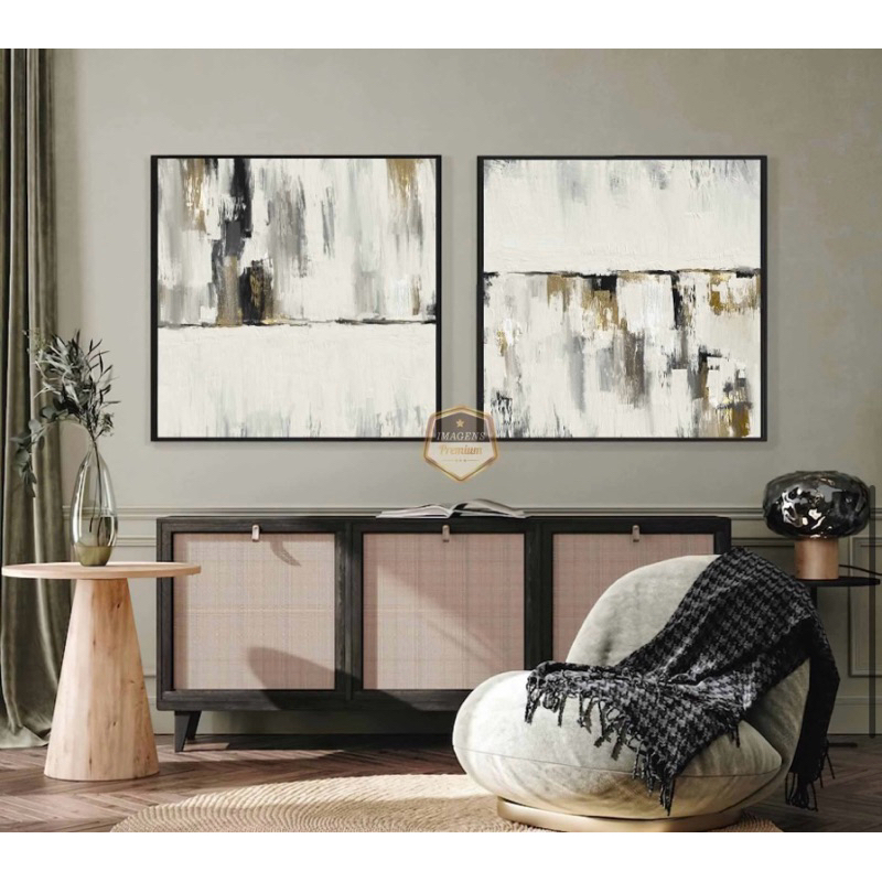 Quadro decorativo 100x70 com Moldura Grande Alta Resolução Para Sala ...