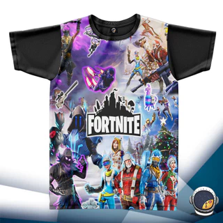 Camiseta Fortnite Unissex Babylook Infantil Adulto