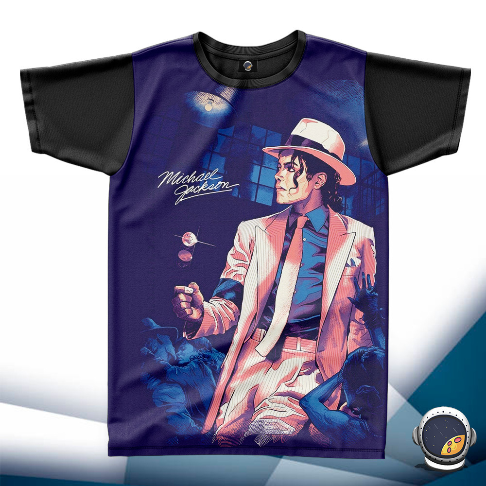 Camiseta Michael Jackson Moonwalker Unissex Babylook Infantil