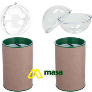 Kit 20 Cofrinho 10x6 e 20 Esfera Bola Acrilica 6,5cm- cofre para lembrancinha Festa Luxo Cofre Duplo em Oferta na Shopee