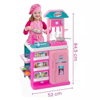 Brinquedo Cozinha Infantil Gourmet Completa Com Acessórios Sai Água - Magic Toys