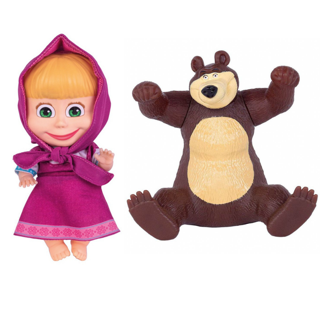 Kit Boneca Masha e o Urso Original Cotiplas Brinquedos | Shopee Brasil