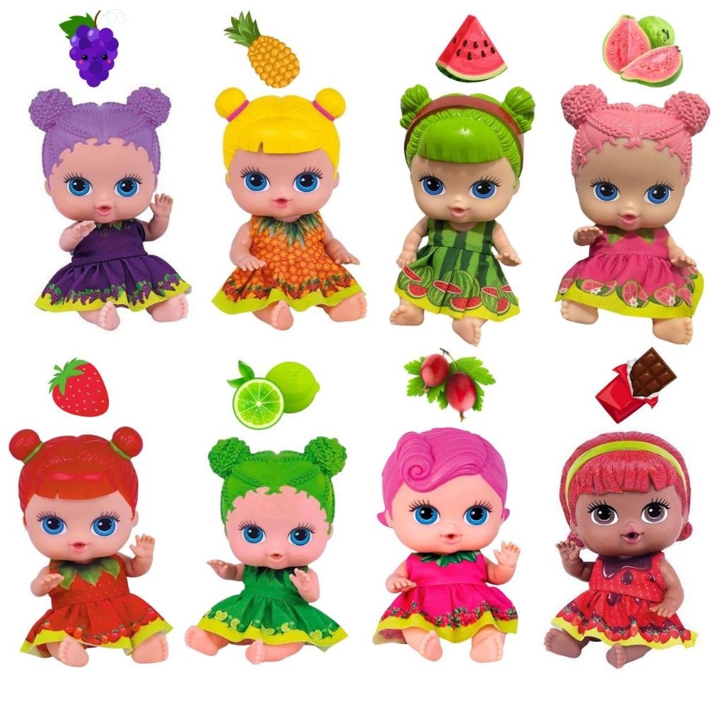 Boneca Bebe Colecao Frutinhas Com Cheirinho Frutas Promocao | Shopee Brasil