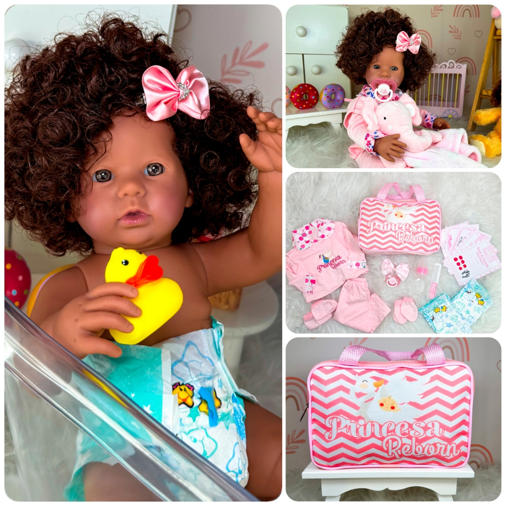 Boneca Reborn Realista BebÃ©s Reborn 100 De Silicona Brastoy