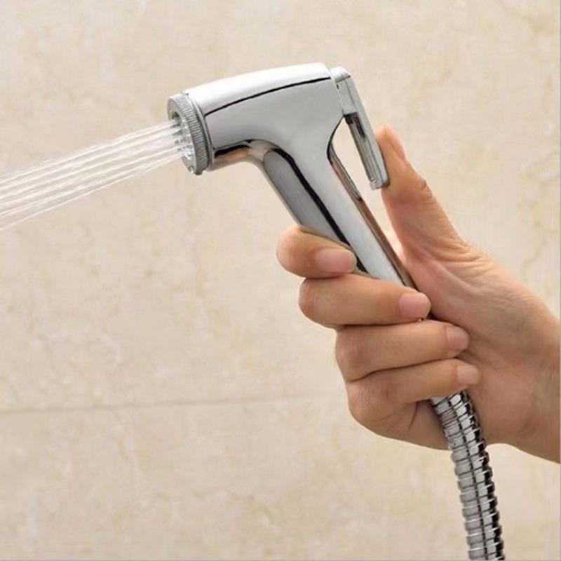 Ducha Higiênica Para Banheiro Completa Luxo Metal Inox núcleo da válvula de cobre 1,2m Chuveirinho Privada