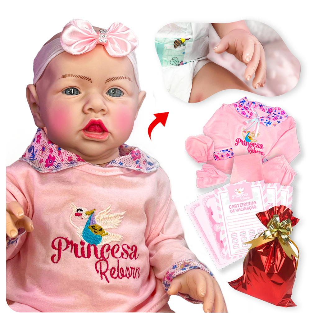 Bebe Reborn Silicone 100% Realista + Itens Pronta Entrega | Shopee Brasil