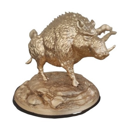 Estatua Javali Africanoanimal Troféu Colecionável Decoração