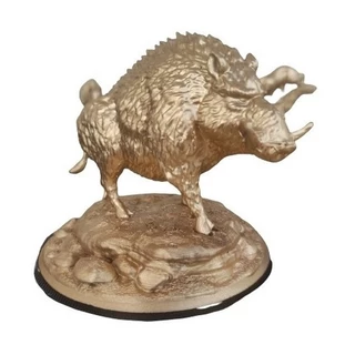 Estatua Javali Africanoanimal Troféu Colecionável Decoração