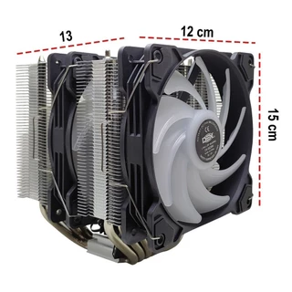 Cpu Cooler Universal Para Processador 1200 1366 1700 2011 1150 1151 1155 FM2+/AM3+/AM4, 6 heat pipes, 220W TDP