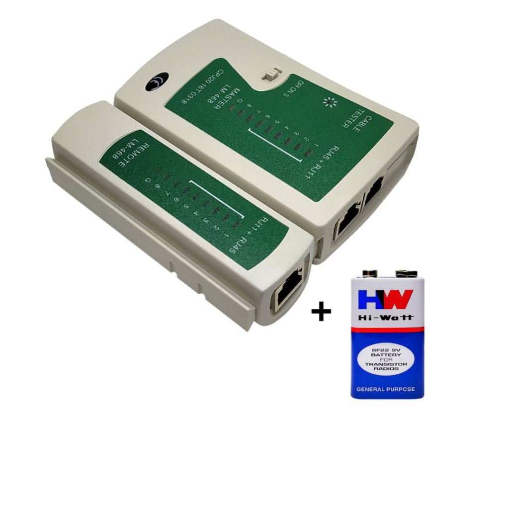 Testador De Cabos Rede Lan Rj45 Rj11 Telefonia