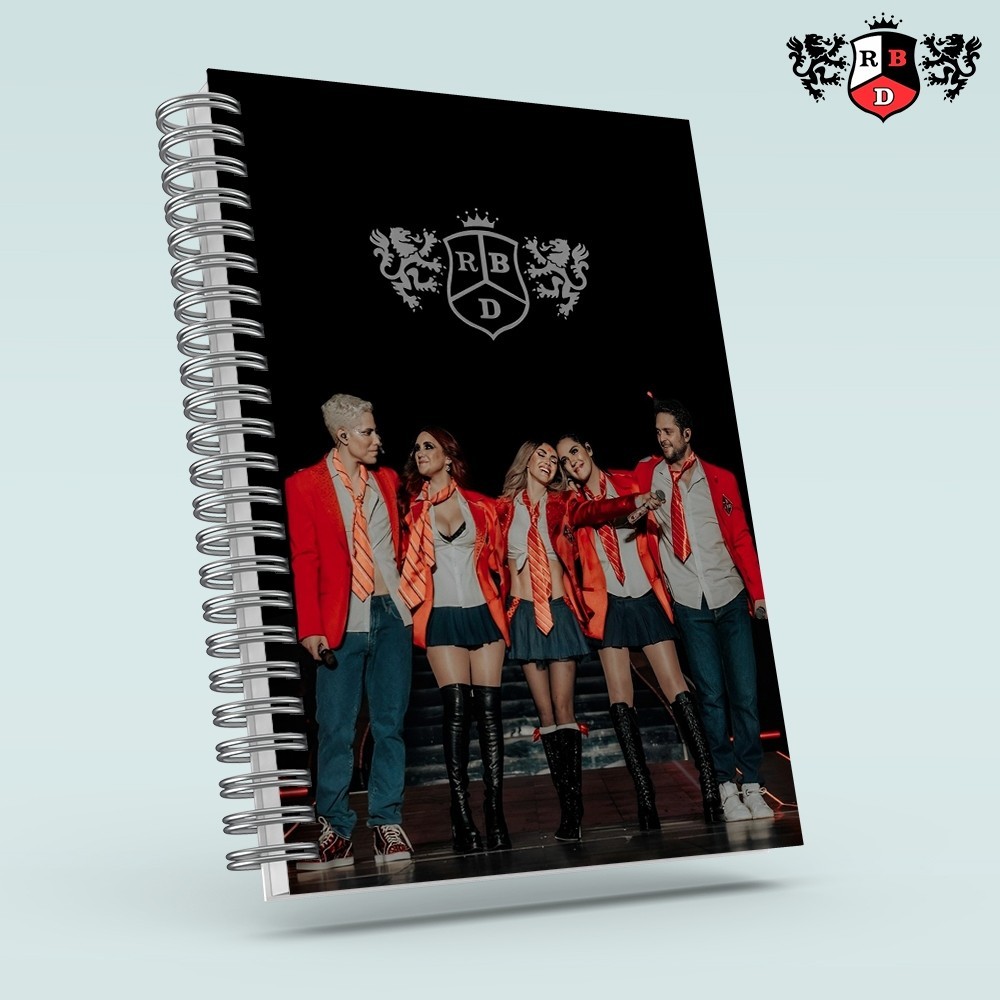 Caderno RBD com brinde especial - Soy Rebelde Tour - Capa dura, tamanho ...