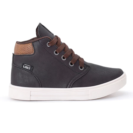 Tenis botinha infantil meninos casual cano alto confortavel