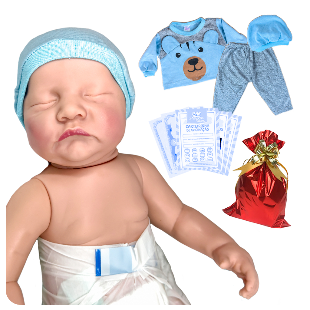 Bebê Reborn 100% Silicone Realista + Itens Envio Imediato | Shopee Brasil