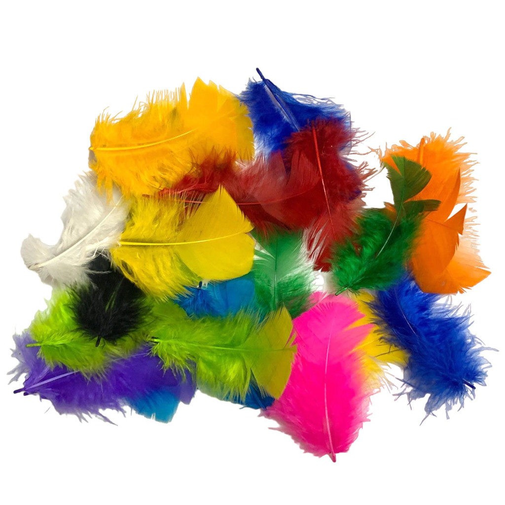 Penas Tipo Fuê Coloridas Carnaval Artesanato Escolar 25g