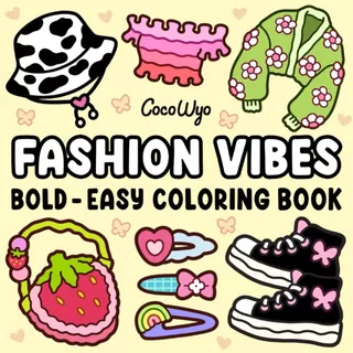 Desenhos para Colorir Fashion Vibes | 50 Folhas Soltas A5 90g/120g/180g + Acetato em Oferta na Shopee