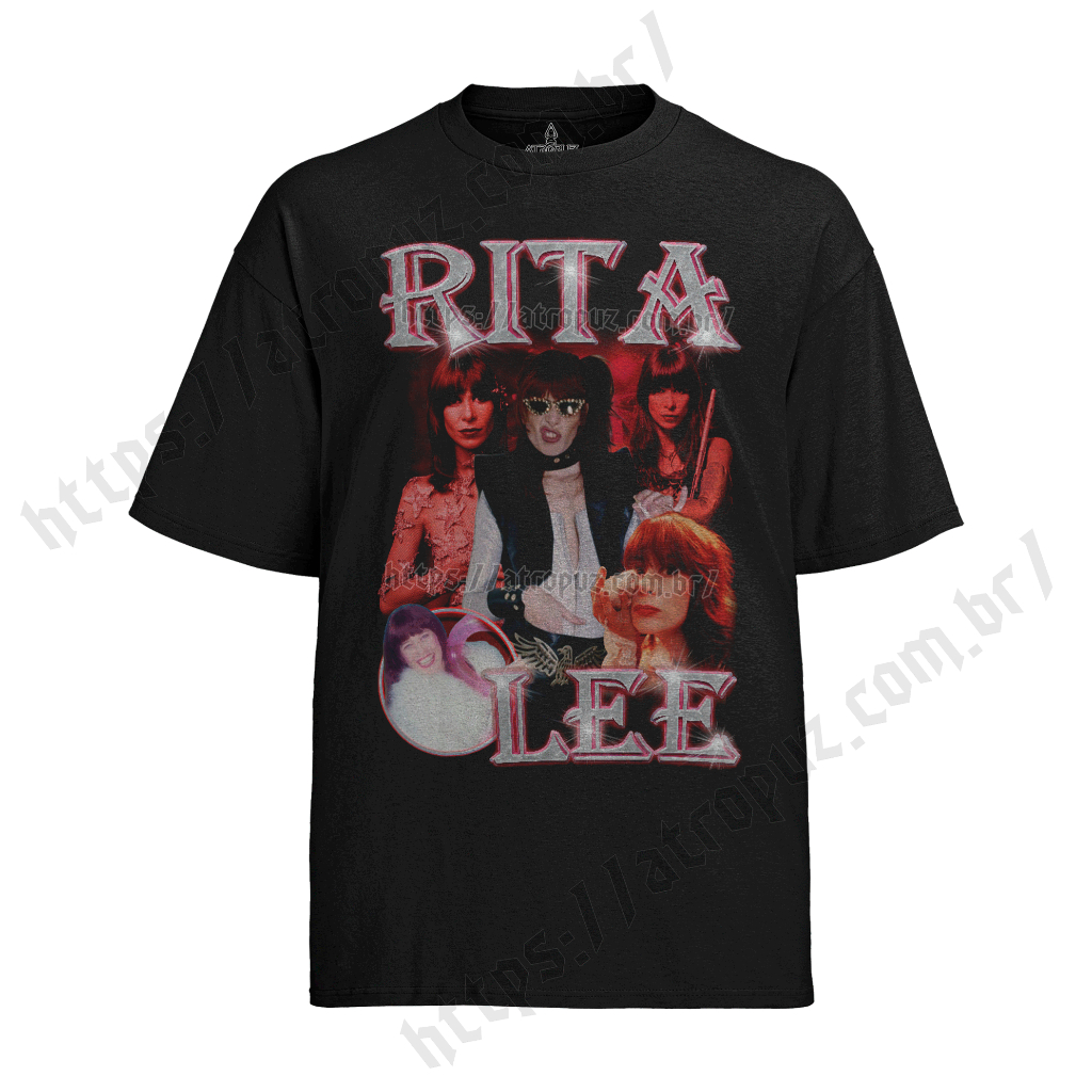 Camiseta Rita Lee Algodão Unissex - Melhora o Preço