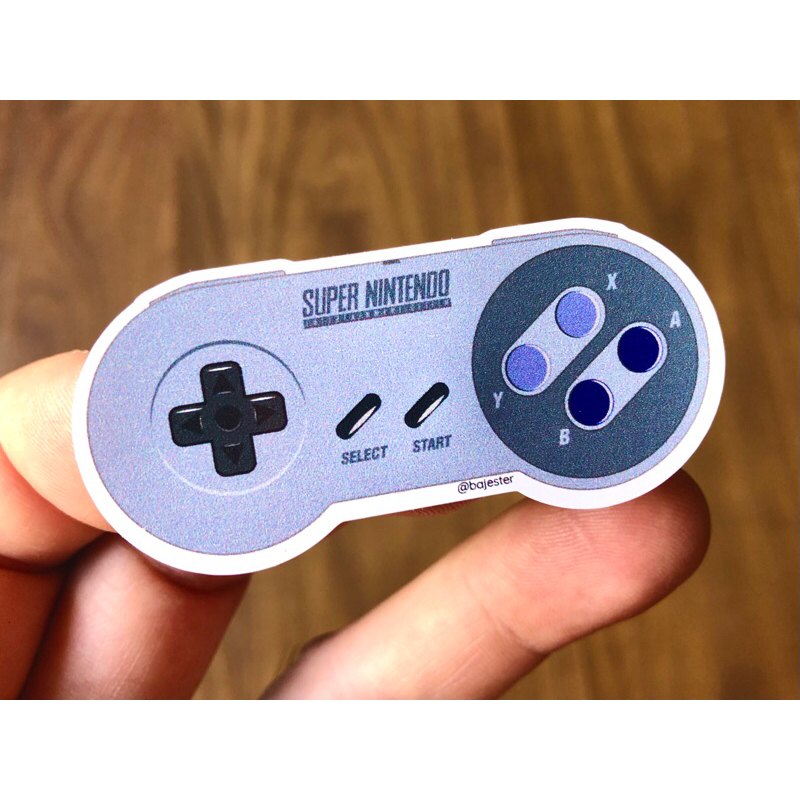 2 Adesivos Super Nintendo SNES Controle Game Sticker | Shopee Brasil