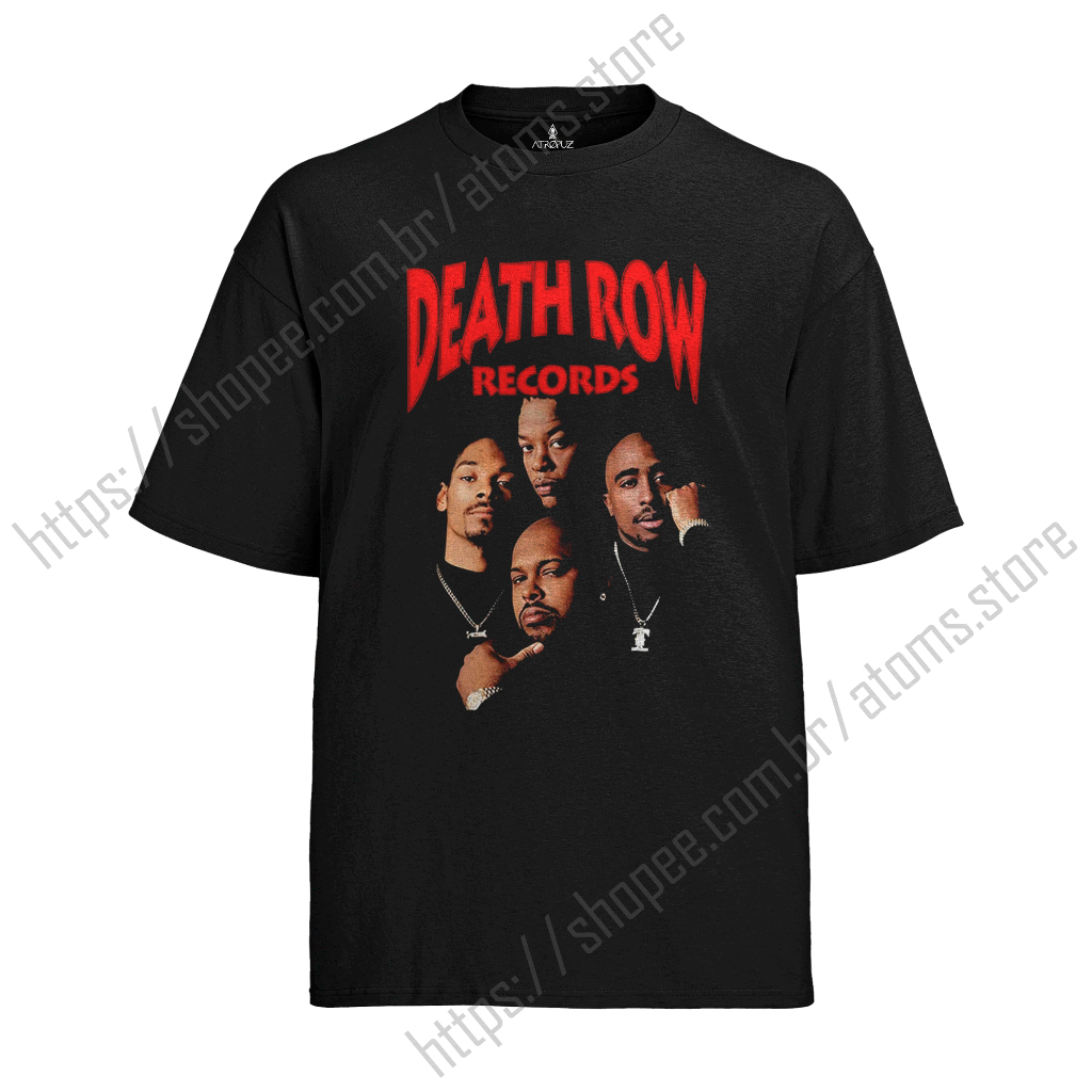 Camiseta Algodão Unissex Tshirt Death Row Records | Shopee Brasil