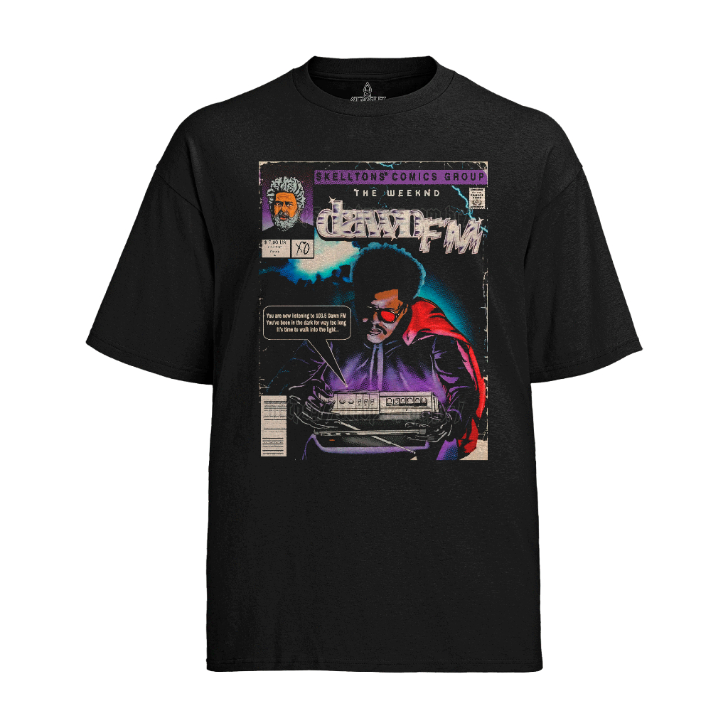 Camiseta Algodão Unissex Tshirt Graphic Tees The Weeknd Dawn FM