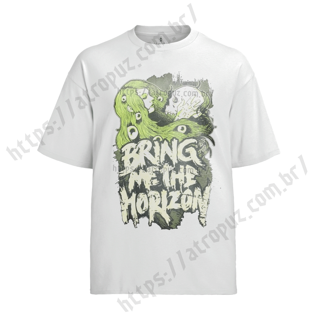 Camiseta Algodão Unissex Tshirt Bring Me The Horizon Verde
