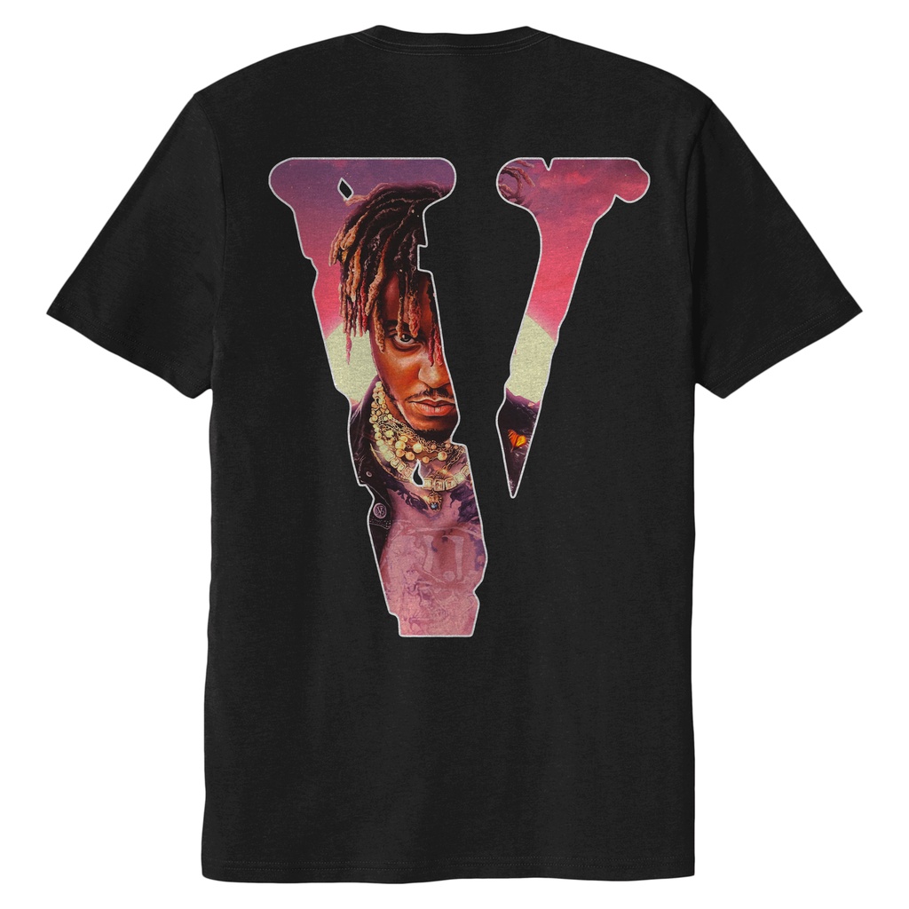 VLONE JUICE WRLD L/S Tee Lサイズ Vlone x Juice Wrld 999 Globe Long Sleeve Tee Shirt Black